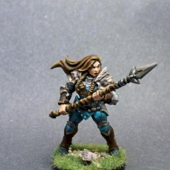 Dungeon Miniatures 3d Female Barbarian by superbug983