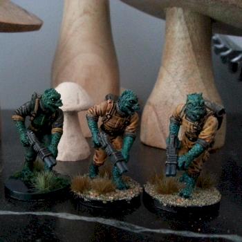 Star Wars Imperial Assault : Trandoshan hunters by bastif2001