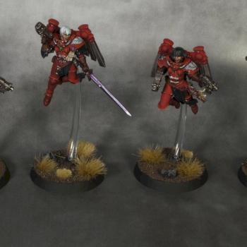 Sisters of Battle Seraphim Squad, Order of Bloody Rose by Lucky Monster Painting