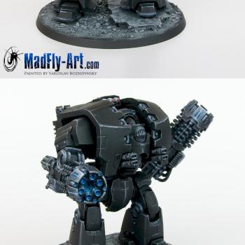 Leviathan Dreadnought with Grav Flux Bombards by MadFlyArtStudio