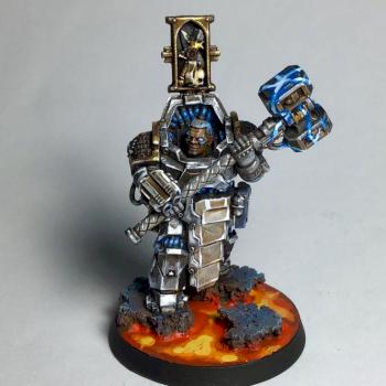 grey knights.brother captain. conversion by svarogminiatures