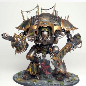 Warhammer 40k Iron Warriors Chaos Knight Desecrator Fully Magnetised by Jambot