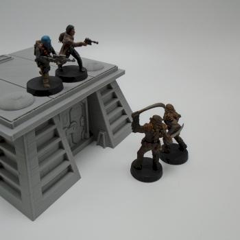 Table Top Terrain 3D Printed SciFi Bunker for Star Wars Legion, 40k and others by w013ejb