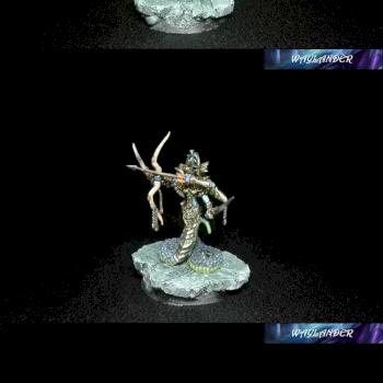 Naga Queen, Warthrone Avatar of War by WaylanderPaint