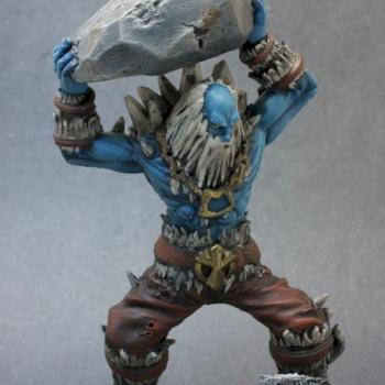 Dungeon Miniatures 3d Male Frost Giant 100mm by superbug983