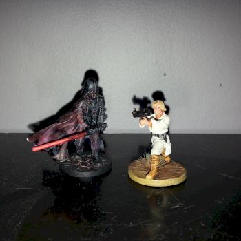 Star Wars Imperial Assault : Dark Vador and Luke by bastif2001