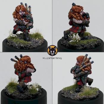 Agnus The Angry Bagpiper by KujoPainting