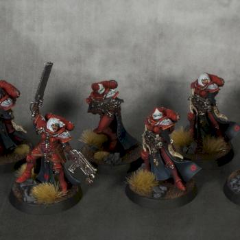 Sisters of Battle Squad, Order of Bloody Rose by Lucky Monster Painting