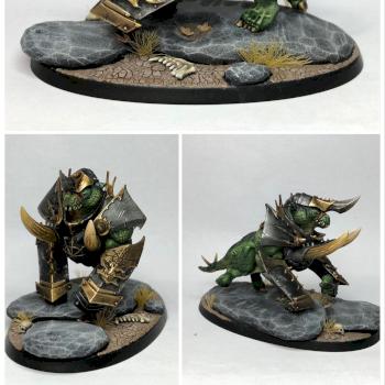 Warhammer Chaos Gorebeast Converted Daemonic Mount by citybitch