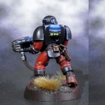 Warrior acolyte with plasma gun by Achosyte