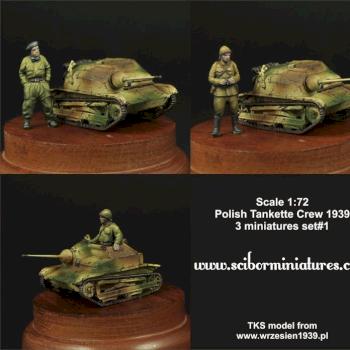 Polish Tankette TKS crew - 1:72 scale by Scibor