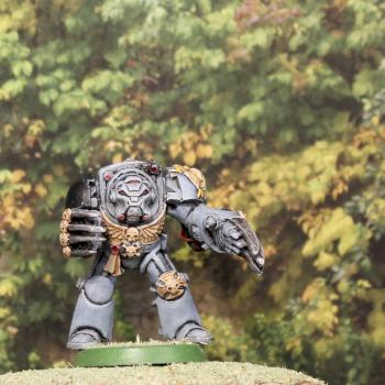 Space Wolves Wolf Guard Terminator With Lightening Claws by austinio