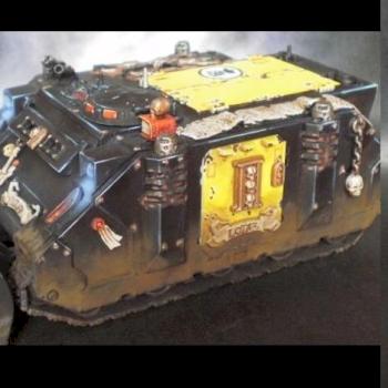 Space marines rhino for chaplain by Achosyte