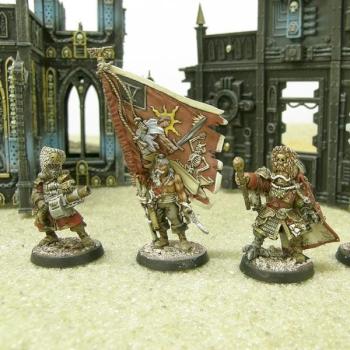 Vostroyan Command Squad by DarkCornerPainting