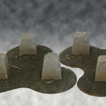 Dragons Teeth Tank Traps 3+3 by nels0nmac