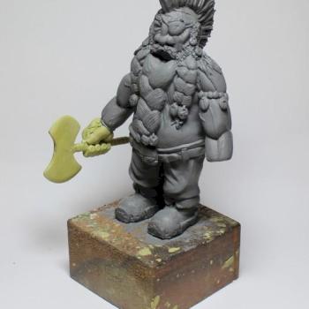 wip Dwarf Dragon Slayer Model by Miniature-tek