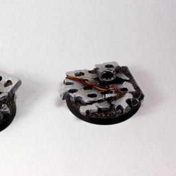 Concrete Slabs Bases Round 40mm (set1) by UnlimitedColours