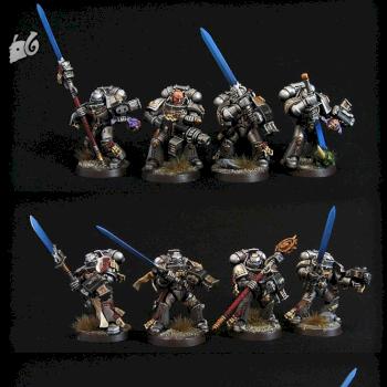 Grey Knights squad by GoblinArt