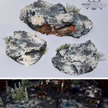 3x SNOW ROCK HILLS SET by studiolevel