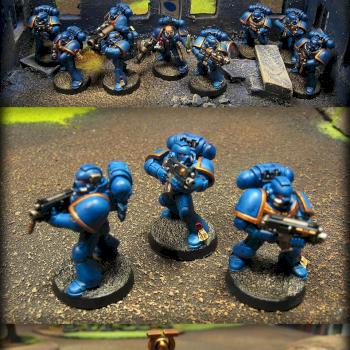 Ultramarines Tactical squad by GoblinArt