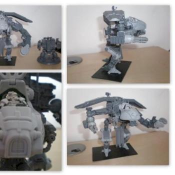 Adeptus Mechanicus Knight Titan - WIP by ziggy fishbone