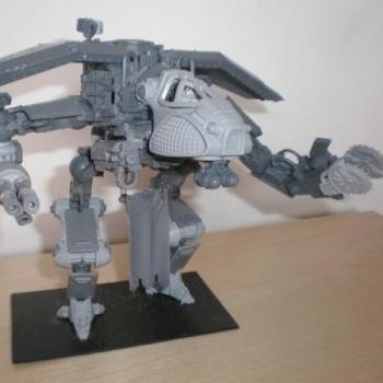 Adeptus Mechanicus Knight Titan - WIP close up by ziggy fishbone
