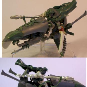 Eldar Archon on Jetbike by FrederTM