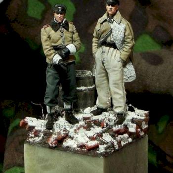Panzer Meyer & Max Wunsche during the battle of Kharkov by EricChan1981