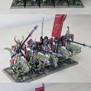 Dark Elves Cold One Knights by embee