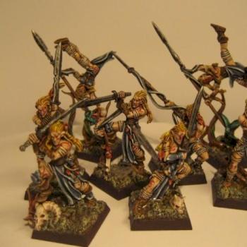 Wood Elves War Dancers by trollslayer