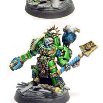 Space Marine Chaplain : Custom Chapter. by ixupi