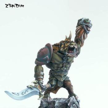 Ork.  Amok Slayers Boss by ZHaDum