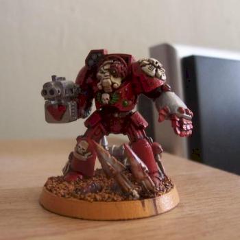 Red Space Marine Terminator by kittenofwrath