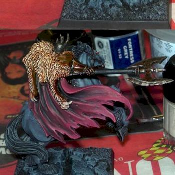 Converted chaos lord on deamonic steed by Cinder