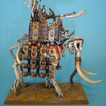 tomb King on skeleton elephant by Txutxo