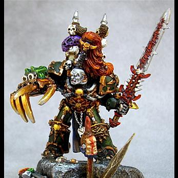 Abaddon the Despoiler (Now with better base) by shield and spear