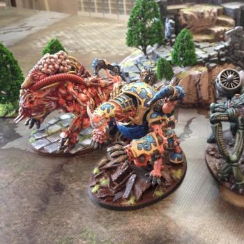 Chaos maulerfiends of Nurgle, Khorne & Tzeench by zagmodell