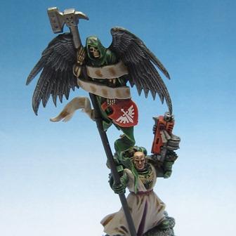 Dark Angels Veteran Standard Bearer by Old Mini Junky