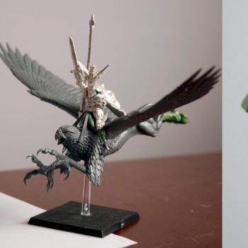 Bretonnian Lord on hippogryph - conversion WiP by Gopal