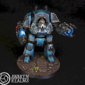 Alpha Legion Contemptor Dreadnought by Awaken Realms