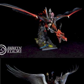 Warhammer Empire General on Dragon / Karl Franz on Deathclaw / Ludwig Schwarzhelm / Mounted Generals by Awaken Realms