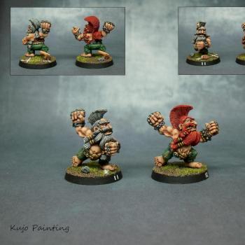 BloodBowl Dwarf Slayers by KujoPainting