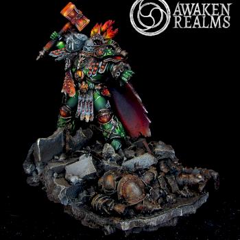 Horus Heresy Salamanders Primarch Vulkan by Awaken Realms