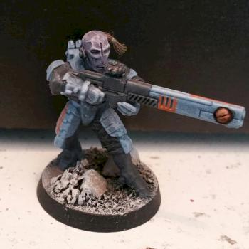 Tau Empire: Fire Warrior Shas'ui by Crosstowndonkey