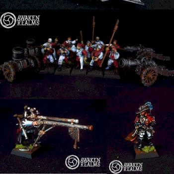Warhammer Empire Steam Tank / Mortars / Cannons / Engineer / Witch Hunter by Awaken Realms