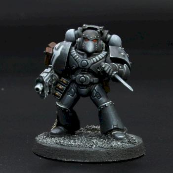 Raven guard space marine legionary by Borgoff