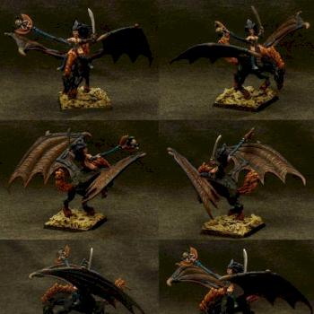 Dark Elves Sorceress on Dark Pegasus by SexRocket