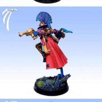 Eldar Troupe Master by WhiteRavenFactory