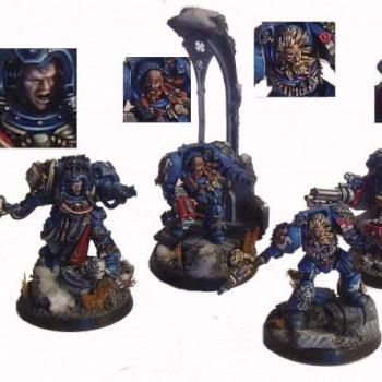 ultramarines terminator squad by miniatureheaven
