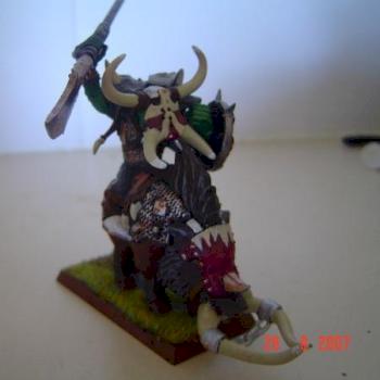 Ork Warboss on boar by lhfs1